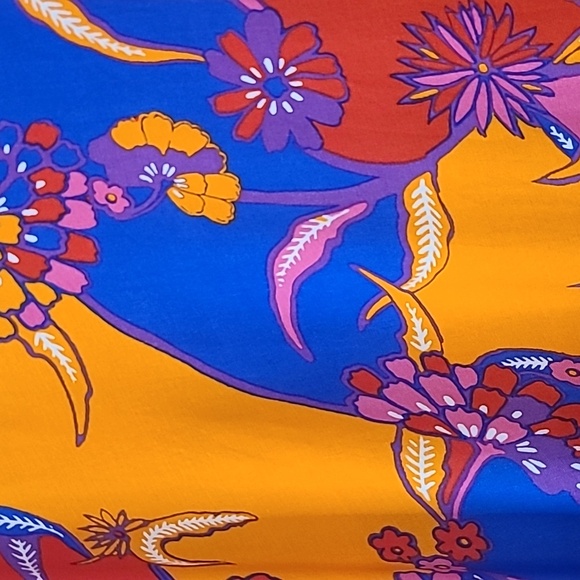 Mod Cloth Multicolored Floral Maxi Dress Kaftan Swimsuit Coverup Size XL - Picture 4 of 12